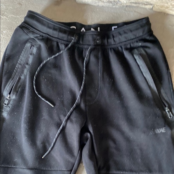 American Eagle Outfitters Black Sweatpants with Elastic Waistband and Drawstring - Picture 1 of 7